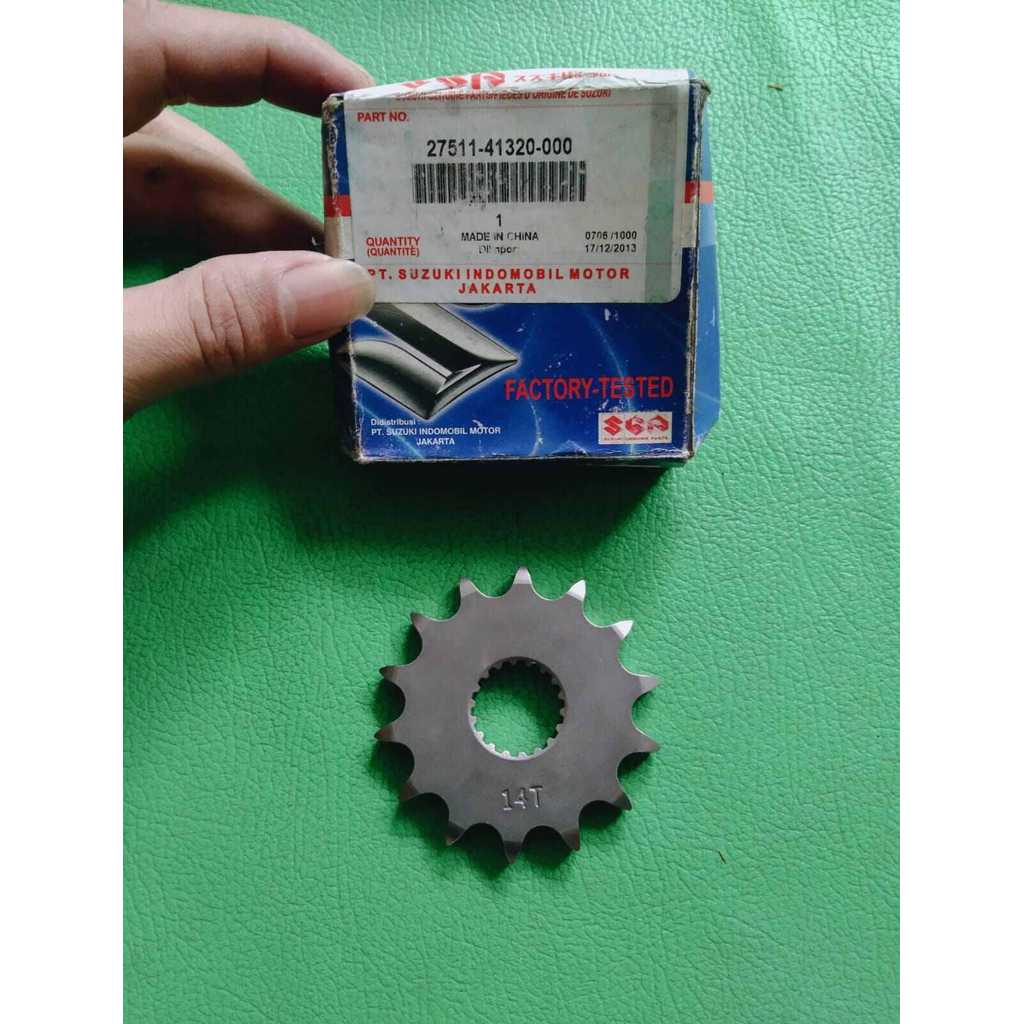 Gear gir depan 14T Suzuki Thunder125 ORI
