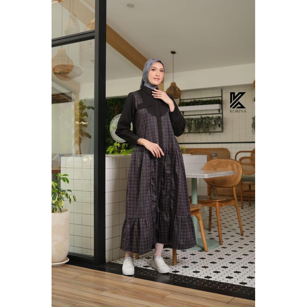 ELYSE MIDI DRESS KORINA ORIGINAL TERBARU