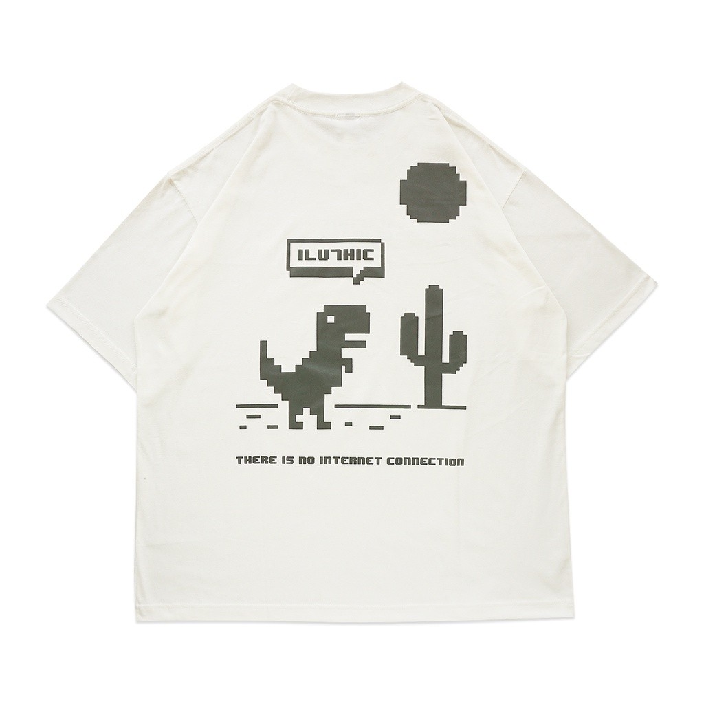 Iluthic - Offline Broken White Oversized Tee