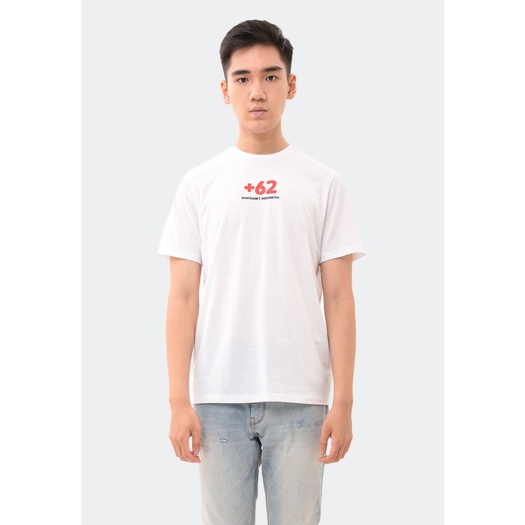 MANZONE Kaos Pria Lengan Pendek WARGANET - WHITE
