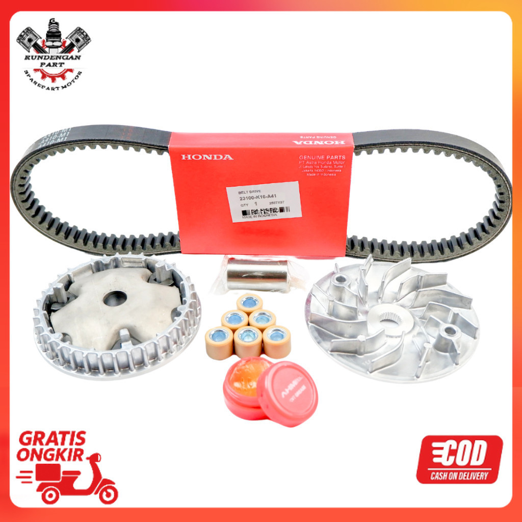Vanbelt scoopy Beat POP - Vbelt Beat eSP  Ring 12 donat K16 Ori motor part
