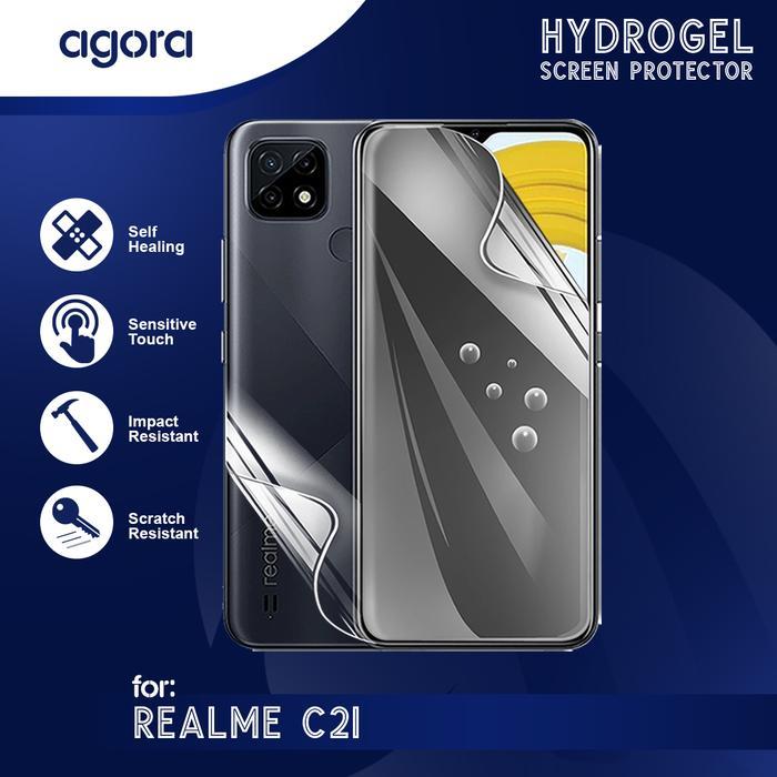 Anti Gores Hydrogel For Realme C21 Hydrogel Film Pelindung Layar - ANTI SPY, FULL SCREEN, REALME C21