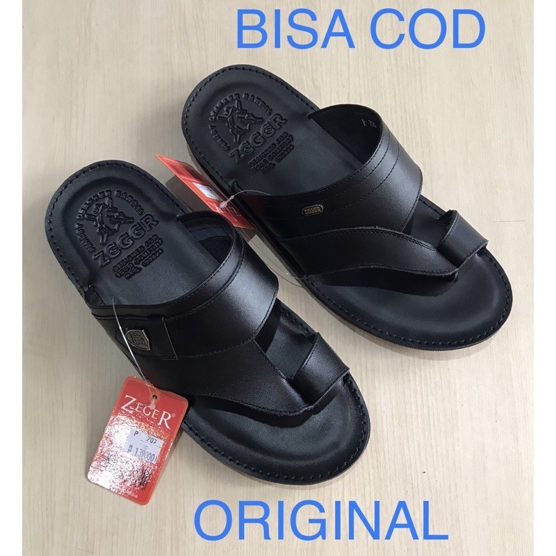 Zeger Sandal Jepit Kulit Pria Dewasa Zeger - Sendal Jepit Kulit Cowok Zeger Original Bisa COD