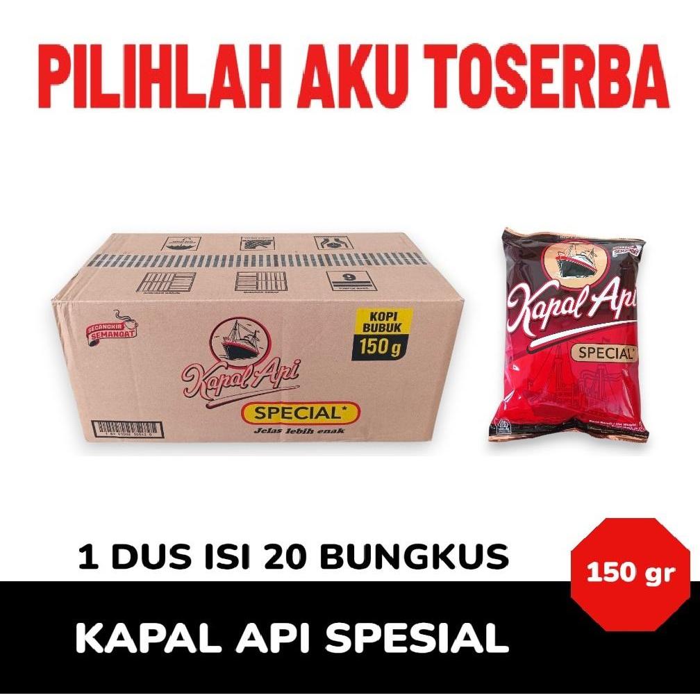 Kopi Kapal Api Spesial Tanpa Gula Kemasan 150 gram - ( HARGA 1 DUS )