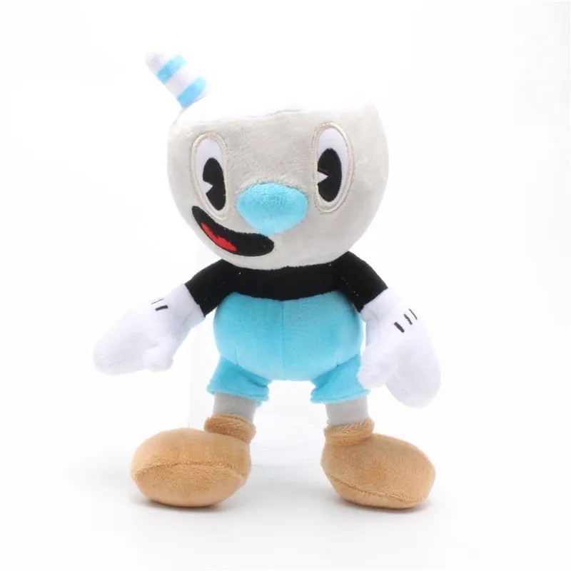 New 25cm Adventure Game Cuphead Plush Toy Mugman The Devil Legendary Chalice Plush Dolls Toys for Ch