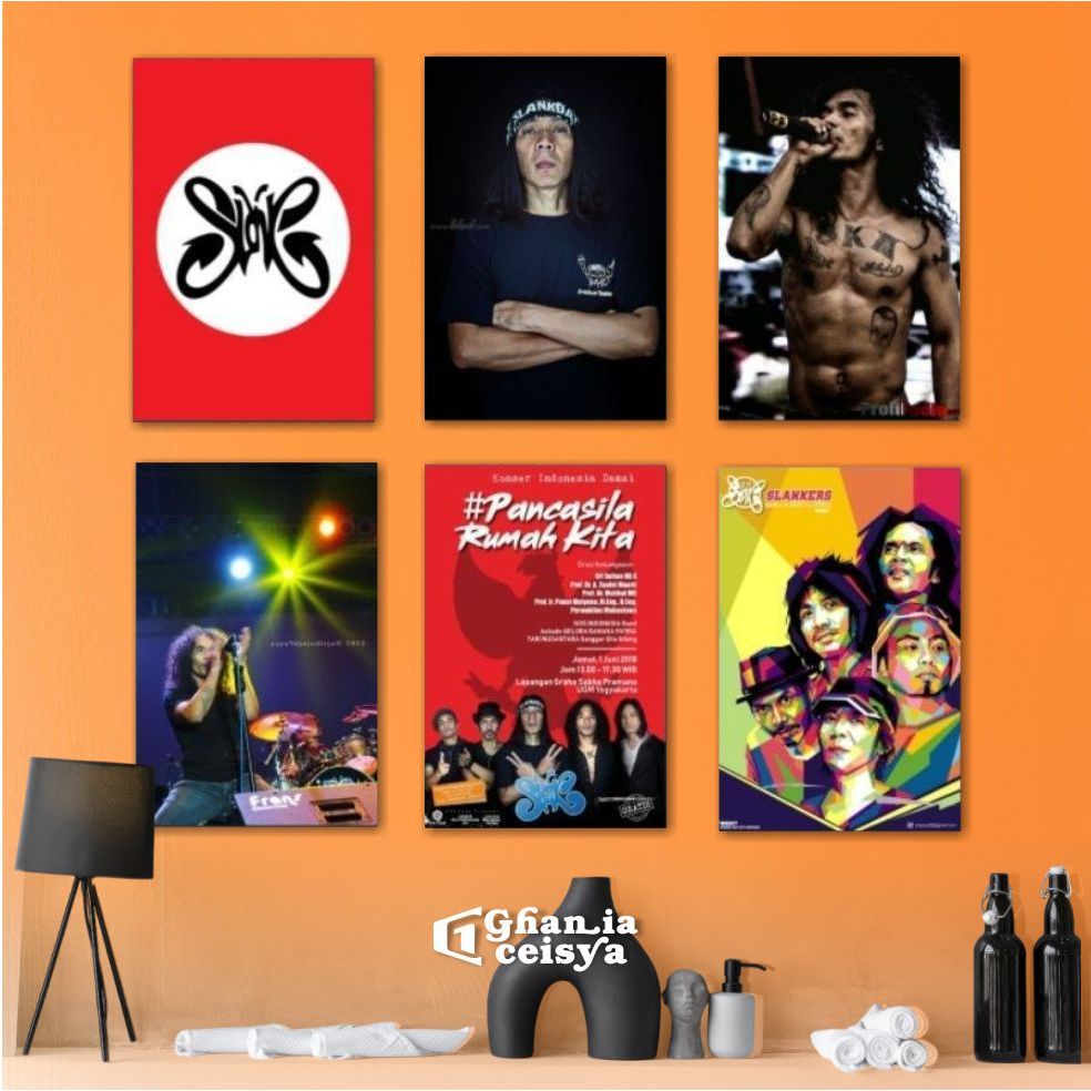 Poster  203  Hiasan dinding kamar poster kayu slank 20x30cm  pajangan wall decor poster dinding band