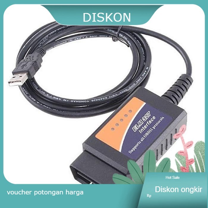 temukan SCANER MOBIL ELM 327 OBD II - USB
