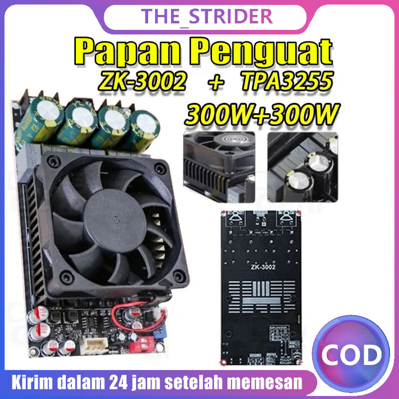 TPA3255 Amplifier Class D Stereo BTL Bridge Hifi HD Sound High Power Amplifier 600W Original ZK-3002