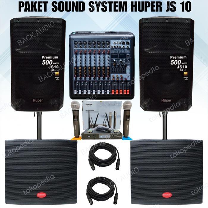 paket sound system indoor dan outdoor huper js10 paket komplit
