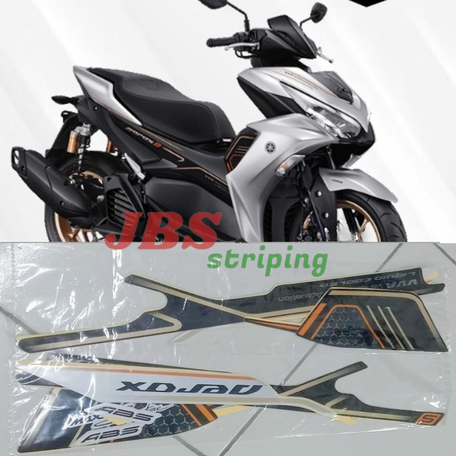 Striping Lis Body Yamaha Aerox 155 ABS Connected 2023 Silver