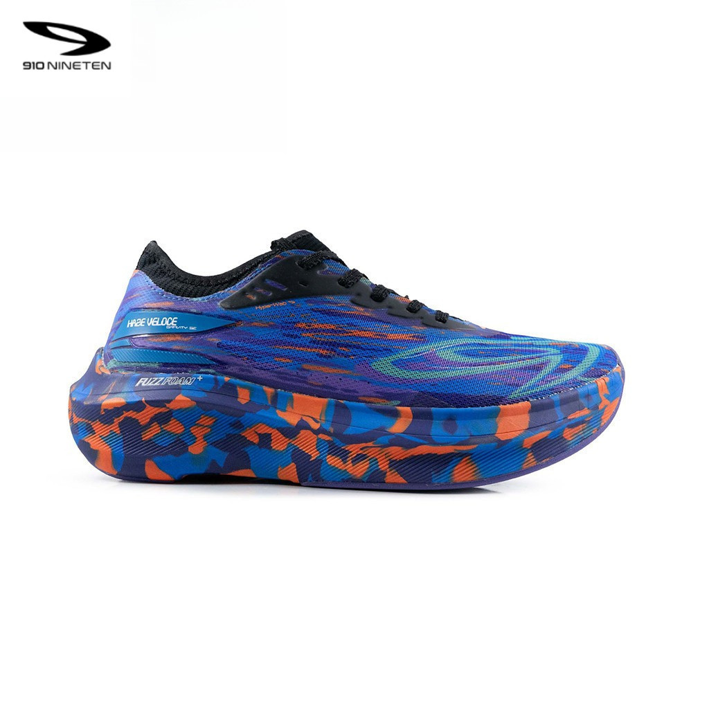 910 Nineten HAZE VELOCE GRAVITY Sepatu Lari / BIRU ORANGE NAVY / Haze Veloce Gravity Biru 910