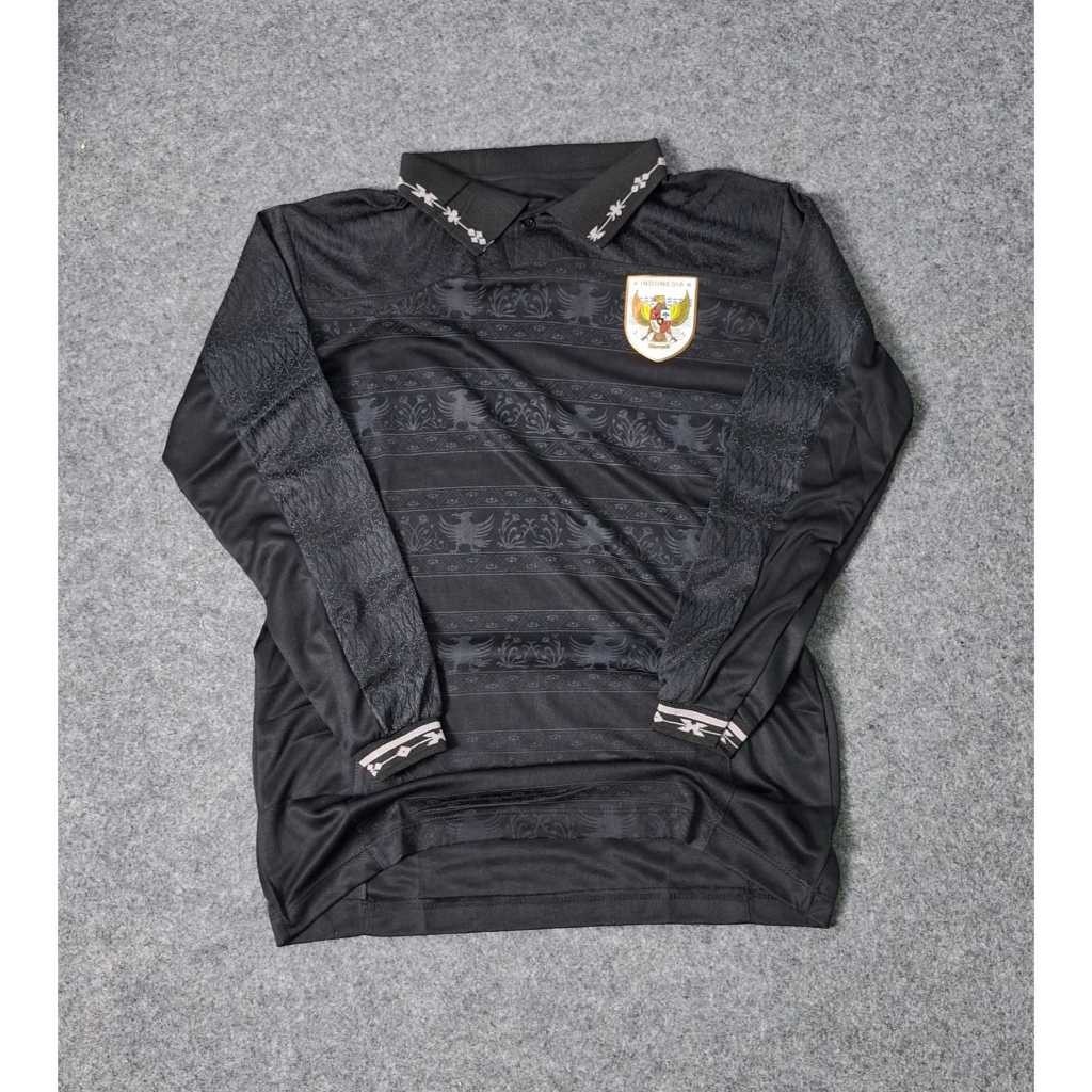 ( FANS ) LONGSLEEVE JERSEY BOLA TIMNAS INDONESIA KIPER GK HITAM 2025 NEW