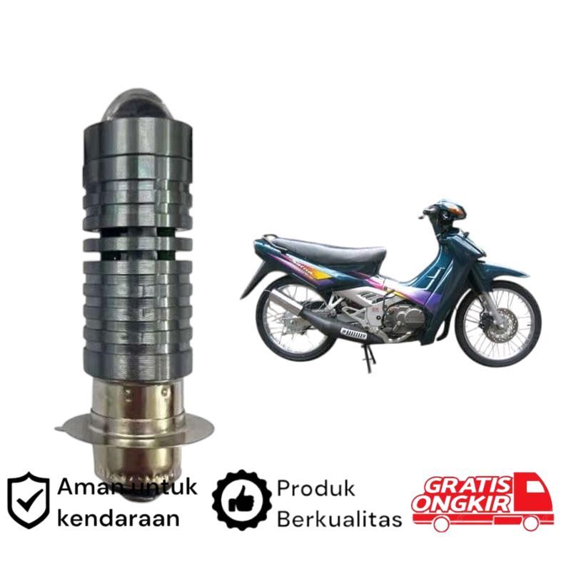 1pcs Lampu depan LED H6 Laser motor Suzuki Satria S Koko
