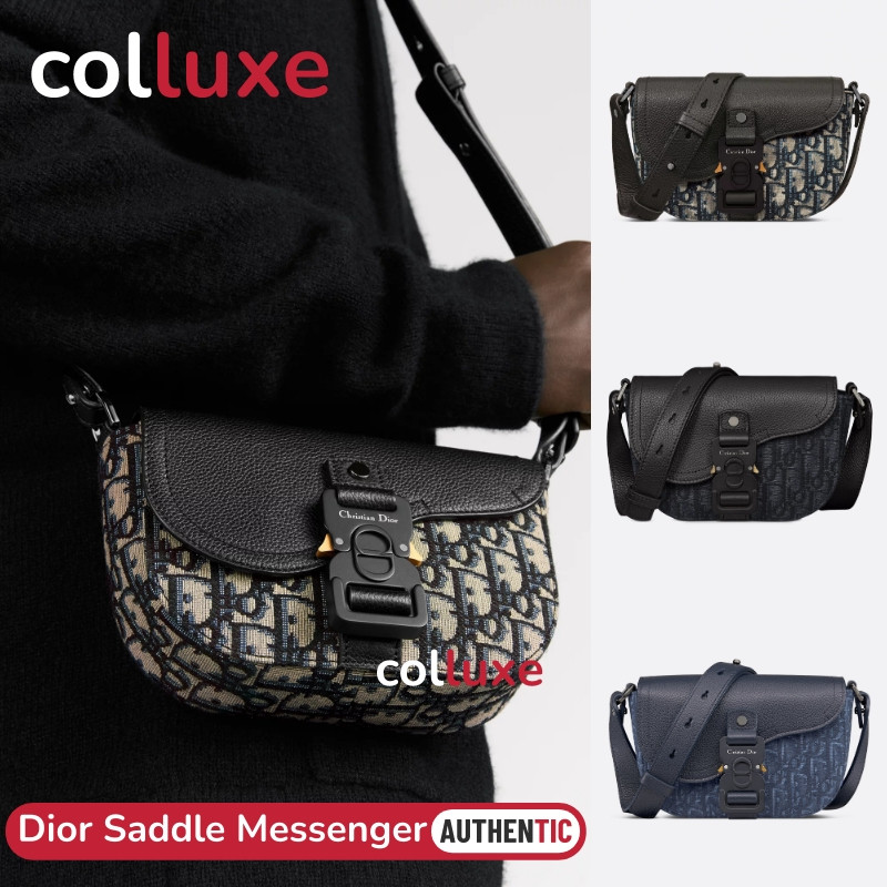 Dior Mini Saddle Messenger Bag Men's Shoulder Bag tas punggung untuk pria