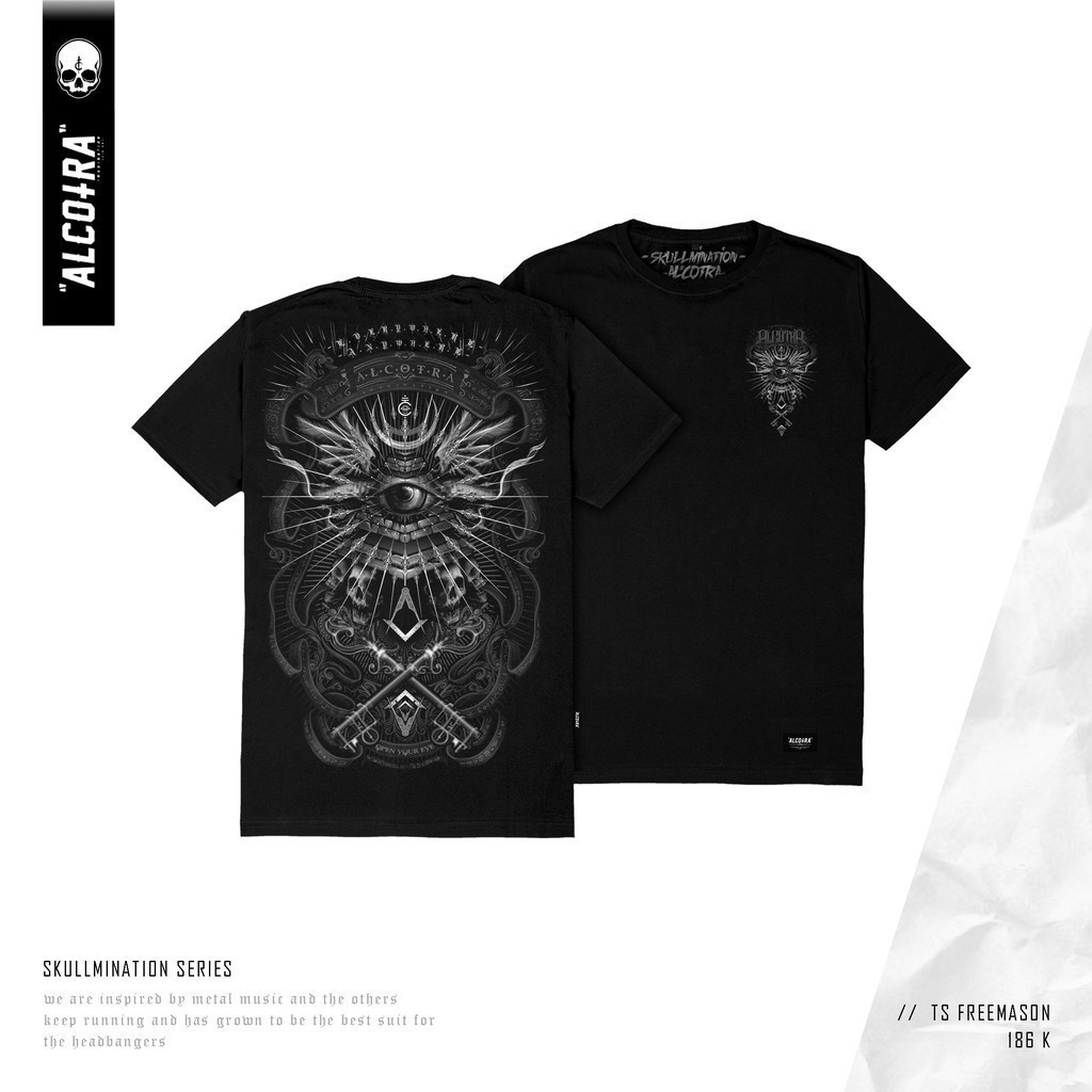ALCOTRA BALI Original FREEMASON // T-SHIRT FREEMASON ALCOTRA // KAOS ALCOTRA // ALCOTRA Official Sto