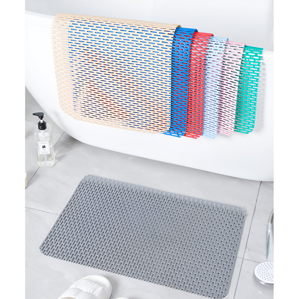 Bathroom anti slip mat PVC bathroom floor mat Bathroom kitchen splicing waterproof floor mat