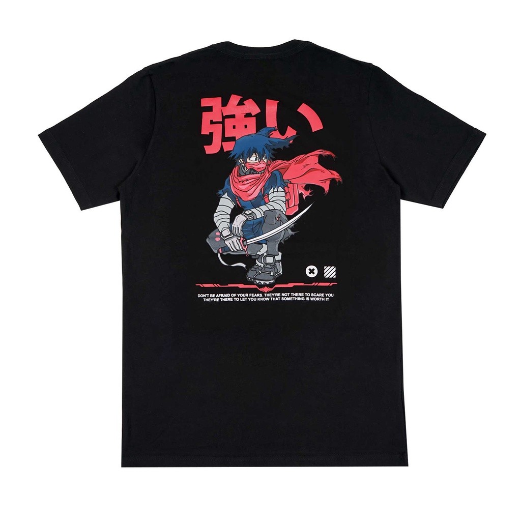 Escaperfect T-shirt Anime Satsujin - Black Kaos Pria