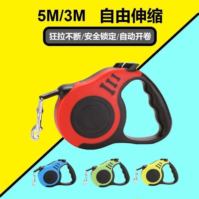 Tali Anjing Tali Tuntun Anjing Tali Kucing Retractable - 3M