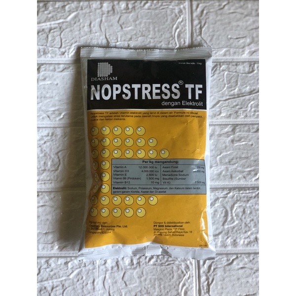 NOPSTRESS TF vitamin elekrtolit untuk mengatasi stres pada ayam broiler dan breeder