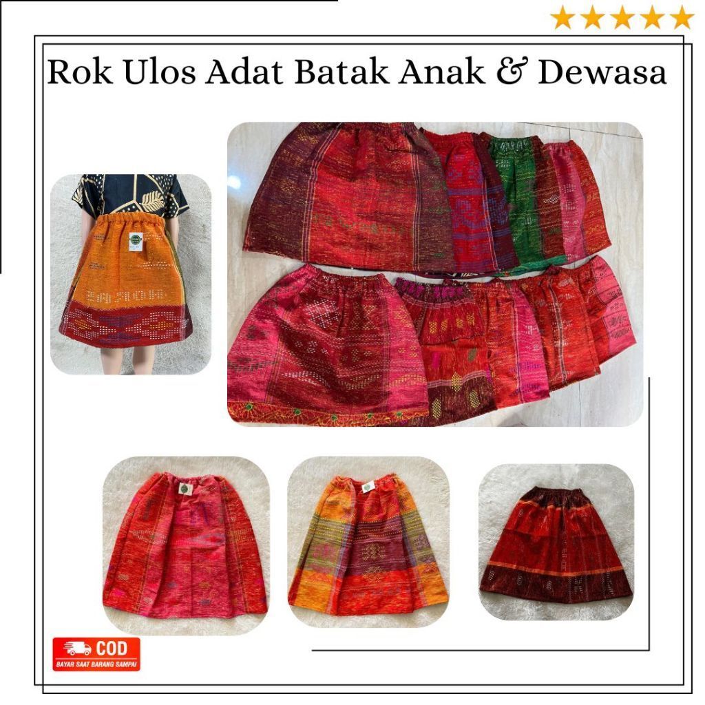 Rok Anak Perempuan / Rok Ulos Batak Wanita / Rok Ulos / Bonus / B S