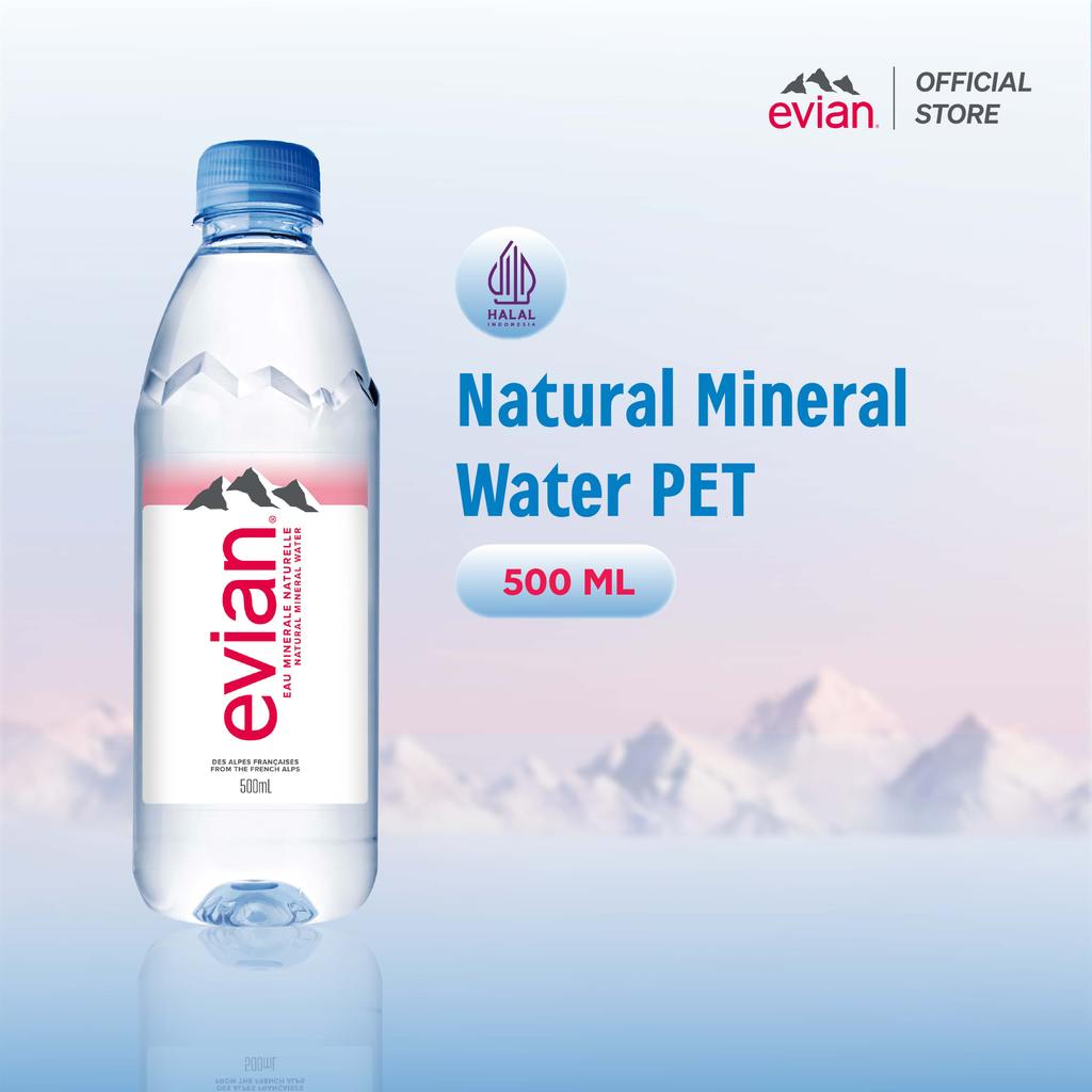 Evian Natural Mineral Water PET 500ml