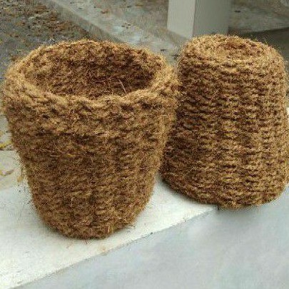 Pot Sabut Kelapa Anyaman Original Untuk Anggrek