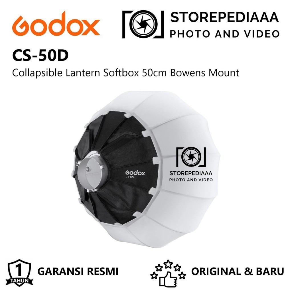 Godox CS-50D Collapsible Lantern Softbox 50cm Bowens Mount CS50D