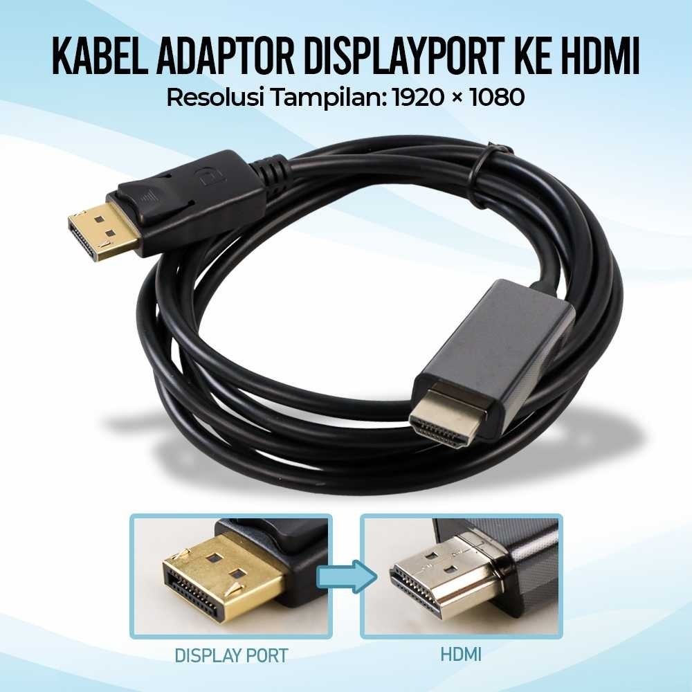 IRH JM SOONHUA Kabel Video Adaptor DP DisplayPort ke HDMI 1080P - DP102