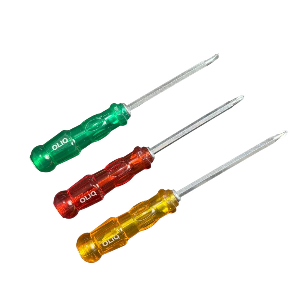 Obeng OLIQ Bolak Balik 2in1 Gagang Ketok 4"Inch