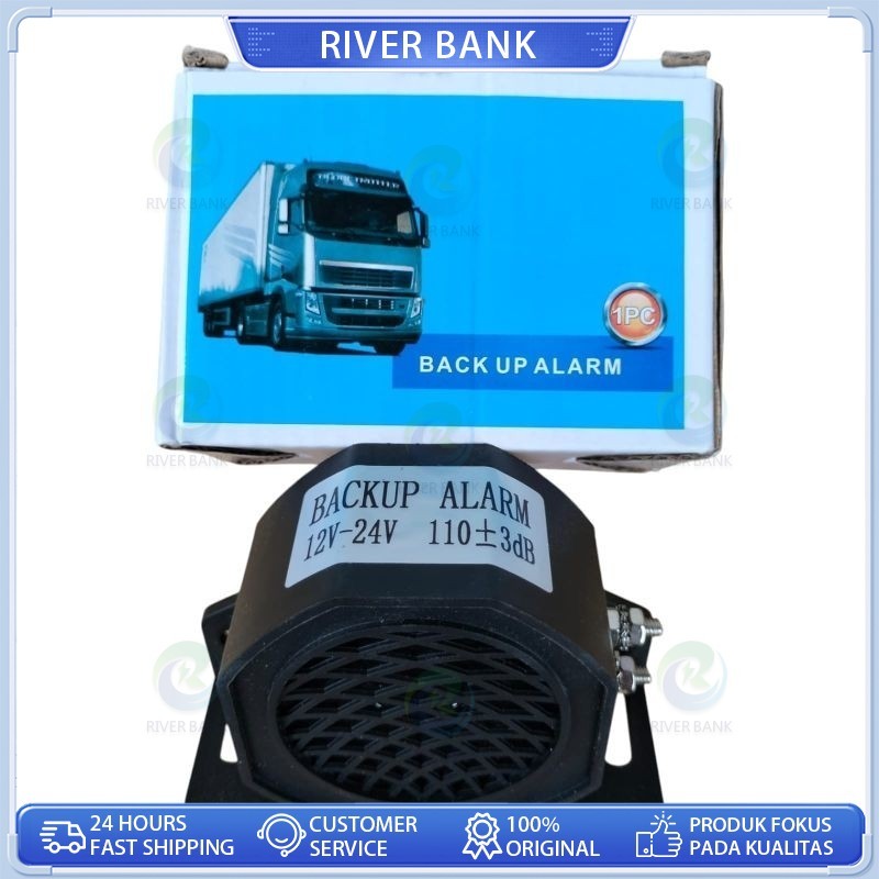 Alarm Mundur 1 Suara Mobil / Backhorn Klakson Mundur Mobil Truk & bus 12 Volt & 24 Volt