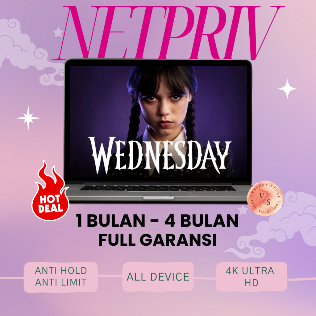 Premium Netflix 1 Bulan 4K UHD Garansi 30 Hari