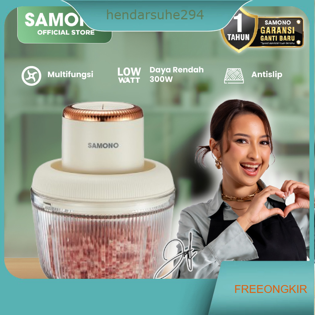 Chopper 2in1 Ibu & Anak 2.2L dan 300ml Multifungsi | chopper samono | coper daging dan bumbu | coper