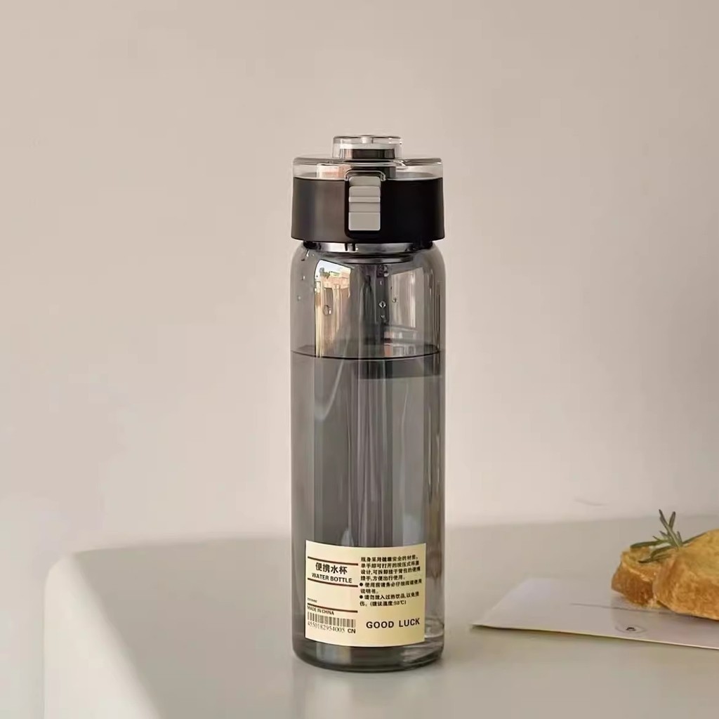 GROWSIR Botol Air Minum Infuser / Botol Minum Putih Transparan / Botol Bening Estetik 350 500 800ml