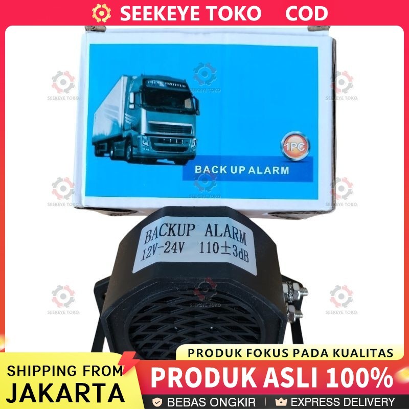 Alarm Mundur Mobil 1 Suara Back Horn/Klakson Mundur Truck & Bus 12V-24V