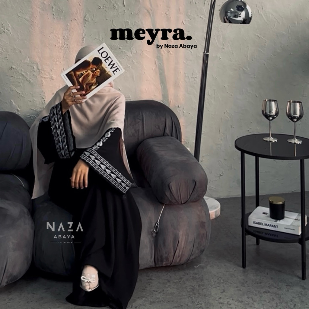 MEYRA ABAYA PREMIUM || Gamis Abaya Hitam Remaja Dewasa Simple Termurah
