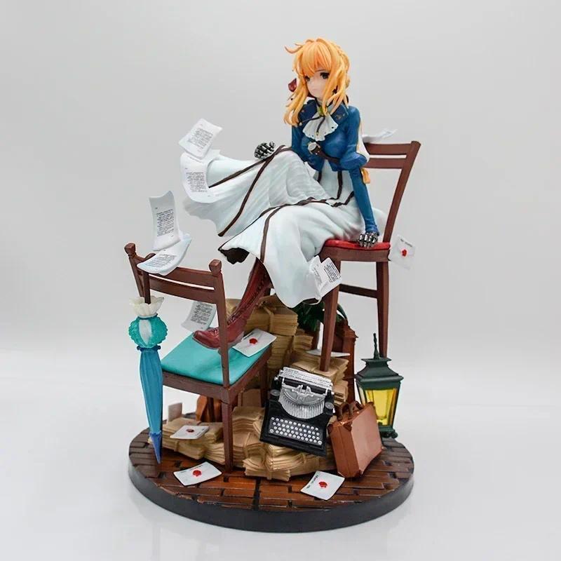 25cm Violet Evergarden Anime Girl Figure VIOLET EVERGARDEN Action Figure Eternal Garden Weier Figuri