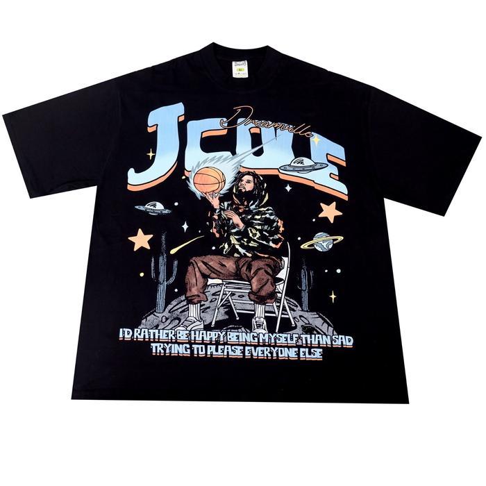 (COD) T-Shirt J. Cole - Oversized Black Solid - M