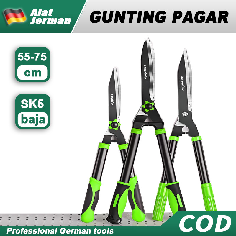 Alat Jerman Hedge Shears Gunting Potong Rumput 55cm-75cm / Gunting Dahan Alat Pemotong Rumput Rantin