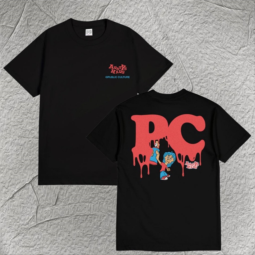 COD  Public Culture - Spray Tee - Black Fashion T-Shirt
