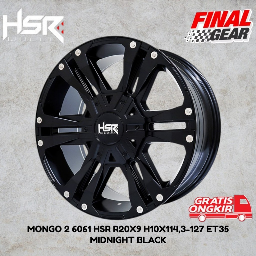 velg hsr terbaru ring 20 cocok untuk jeep rubicon grand cherokee outlander crv dll tipe hsr mongo