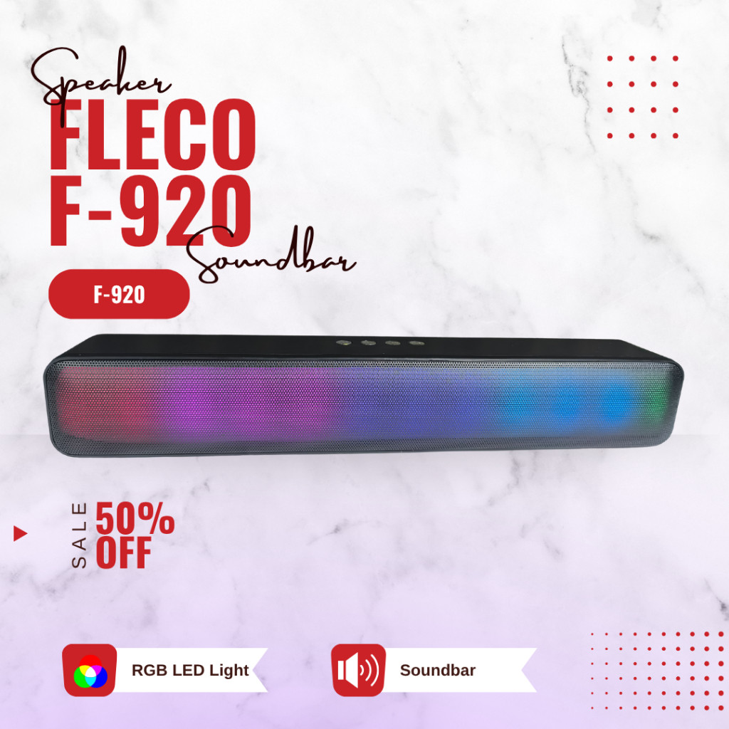 BARU Speaker F-920 BT Speaker Wireless theater audio, Stereo subwoofer FLECO F-920BT Speaker Panjang