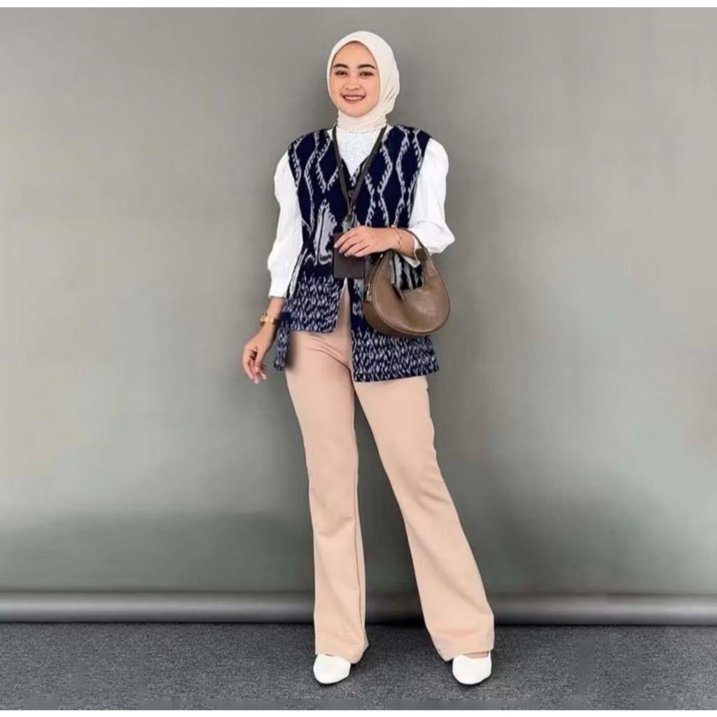 HANNY VEST / VEST TENUN ETNIK / VEST TENUN HANDMADE / ROMPI TENUN / VEST KERJA / ROMPI TENUN ETHNIC 