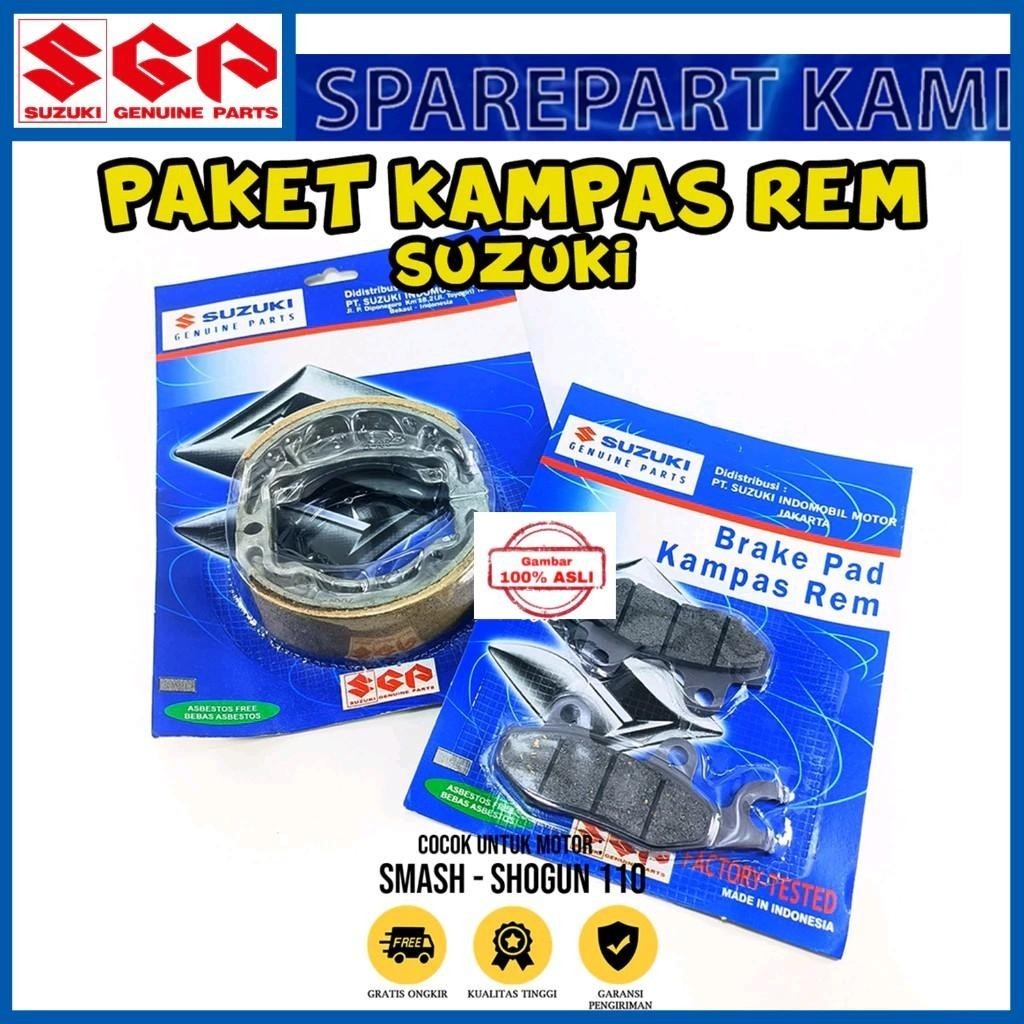 GW- KAMPAS REM SMASH 110 DEPAN BELAKANG Tromol SUZUKI SMASH 110 LAMA SUZUKI SMASH 110 BARU KAMPAS RE