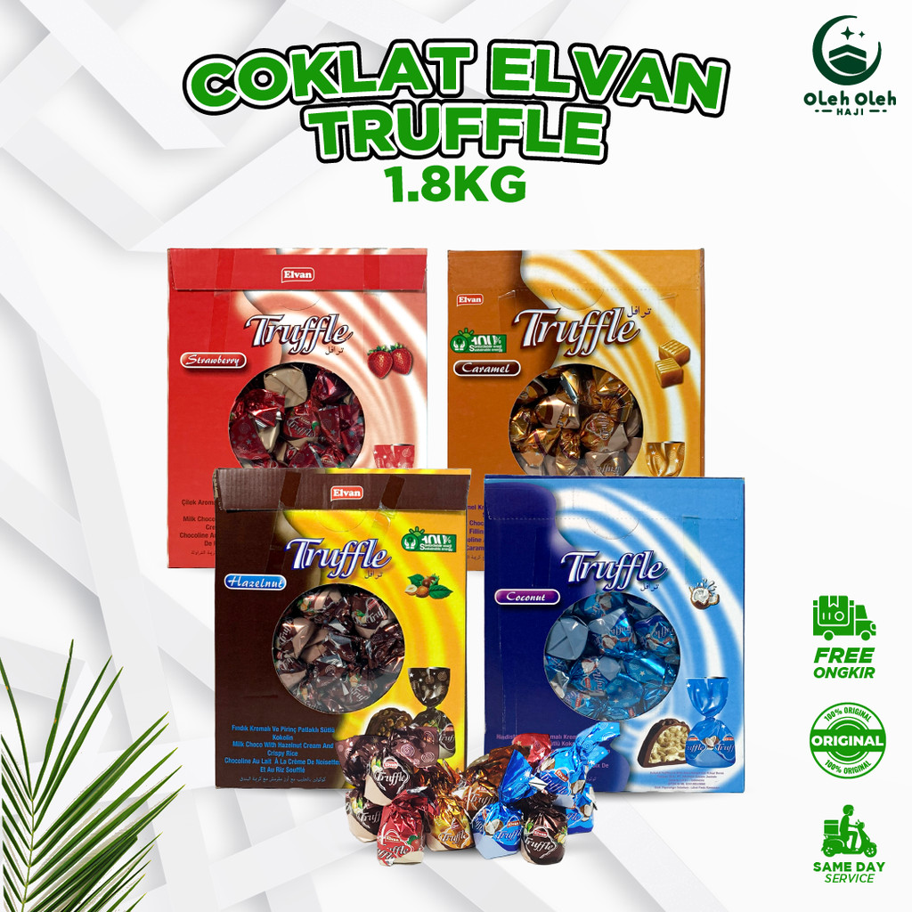 Chocolate Truffle Turki 1,8Kg / Elvan Truffle Coklat / Coklat Turki