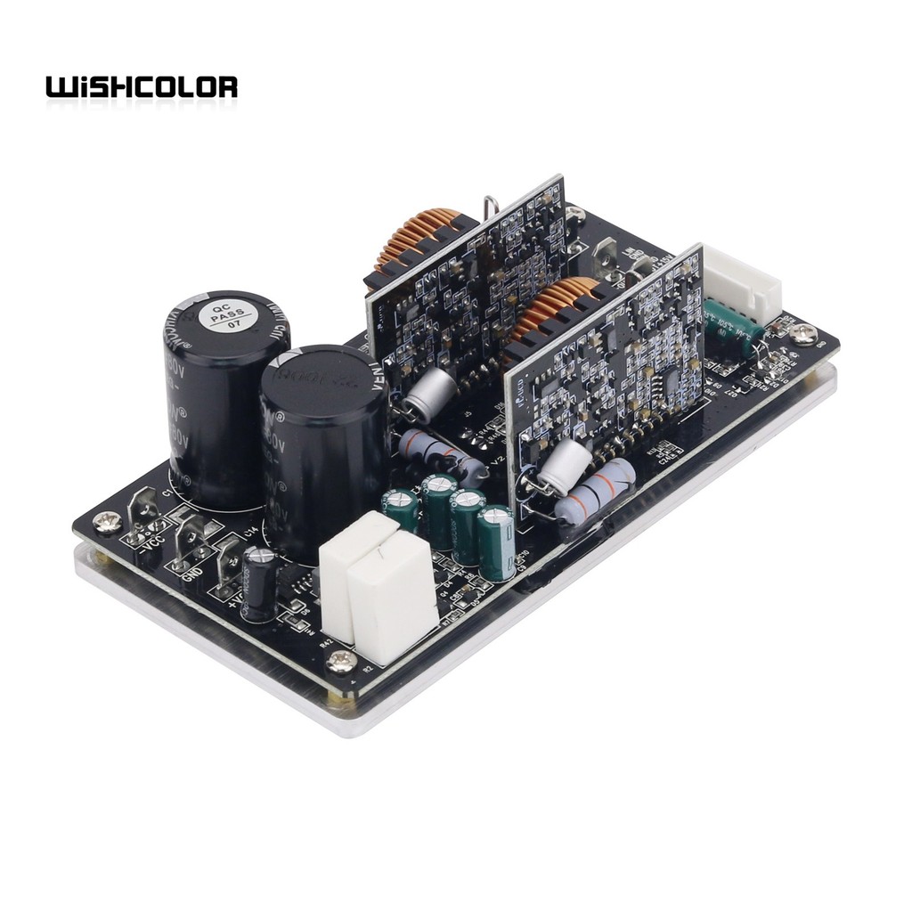 Wishcolor UCD Dual annel D-Class Stereo gital Power Amplifier 2x500W HiFi Power Amplifier Module (+/