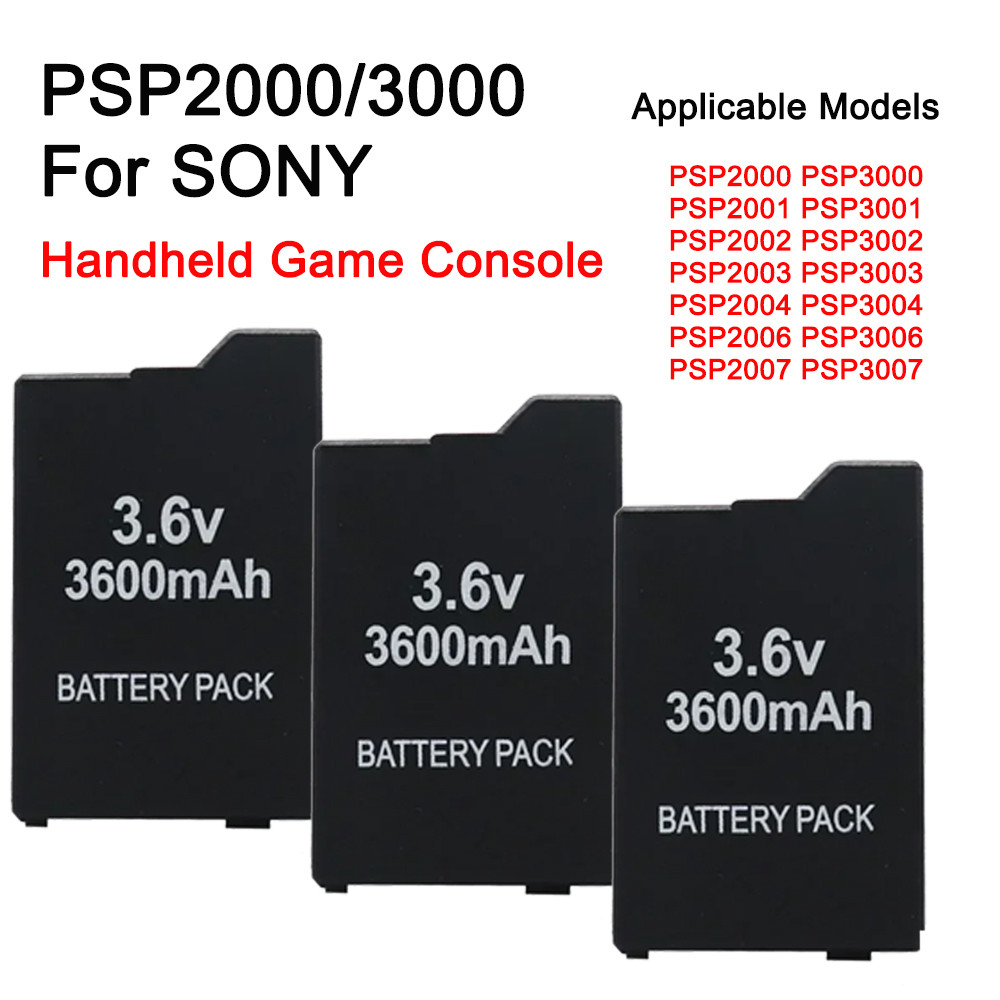 3.6V 3600mAh Built-in Battery for Sony PS Lite PSP 2th PSP-2000 PSP-3000 PSP-3004 Gaming Consoles Re