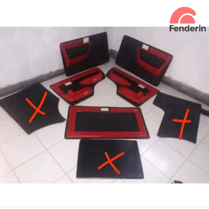 DOORTRIM BEACKLEDING TOYOTA KIJANG SUPER GRAND EXTRA TIPE SHORT KF 40 ISI 5PCS TAHUN 1987-1997 - FEN