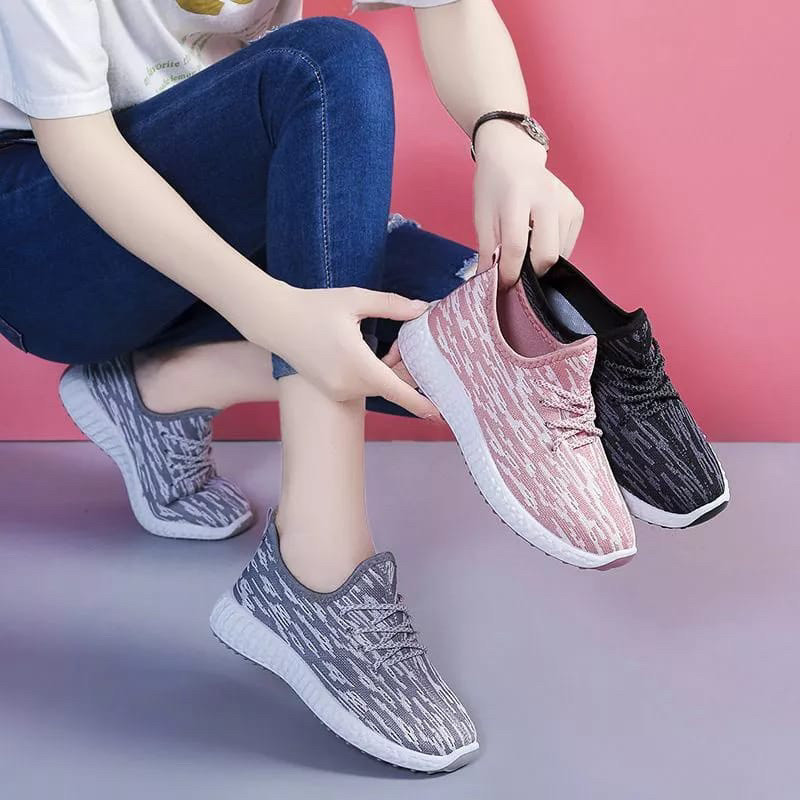 INSTANT COD MEDAN TERMURAH  BEST SELLER LGKP 36-40 TAPAK KARET LENTUR SEPATU SNEAKERS IMPORT FASHION