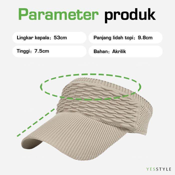 Topi Baseball Wanita Bahan Rajut Topi Senam Zumba Topi Jilbab - Hitam