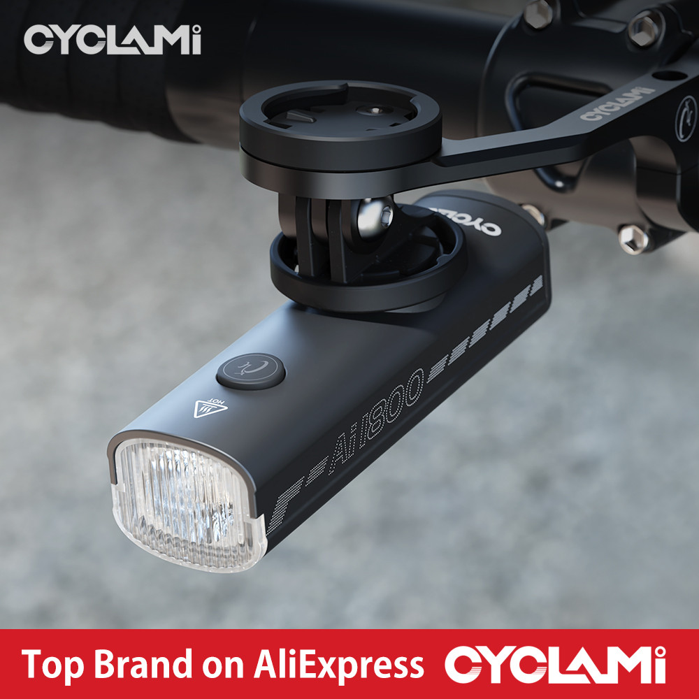 CYCLAMI AI1800 Bike Head Light Aluminum Alloy Hanging Front Lamp Mountain Road 1800 Lumen Bicycle Li
